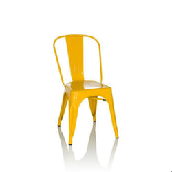 Chaise de bistrot - hjh OFFICE - VANTAGGIO COMFORT - Jaune - Métal