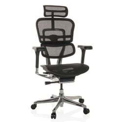 Siège de direction de luxe  - hjh OFFICE - ERGOHUMAN GEN2 - Noir - tissu maille