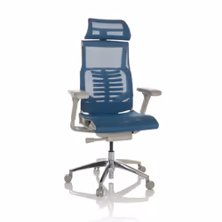 Siège de bureau haut de gamme - hjh OFFICE - POFIT G GEN2 - Bleu - tissu maille