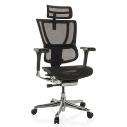 Siège de direction de luxe  - hjh OFFICE - ERGOHUMAN SLIM GEN2 - Noir - tissu maille