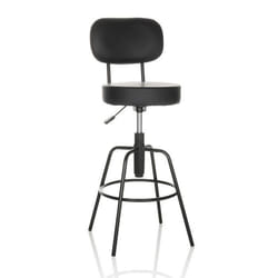 Tabouret de bar - hjh OFFICE - DISC HIGH - Noir - similicuir