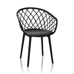 Chaise à coque - hjh OFFICE - BEGIO B - Noir - Plastique