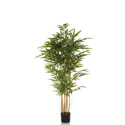 Plante artificielle - hjh OFFICE - BAMBUS II - Vert - Plastique Tissu