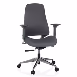 Siège de bureau de qualité professionnelle - hjh OFFICE - HENFIELD G - Gris - Tissu