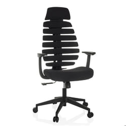 Siège de bureau de qualité professionnelle - hjh OFFICE - ERGO LINE ECO - Noir - Tissu