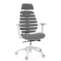 Siège de bureau de qualité professionnelle - hjh OFFICE - ERGO LINE W - Smokey Elegance - Tissu