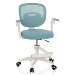 Chaise pivotante pour des enfants - hjh OFFICE - KIDDY SMART - Aqua - Tissu / Tissu maille