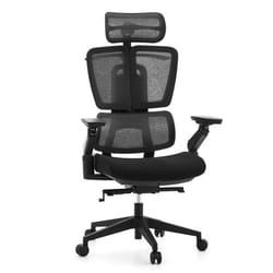 Siège de bureau de qualité professionnelle - hjh OFFICE - Ergo U2 Flex3 - Noir - Tissu / Tissu maille