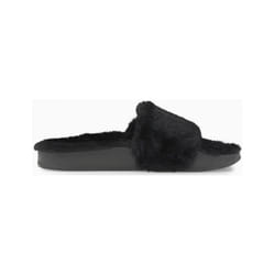 Claquette Puma Leadcat YLM Fluff Femme Noir