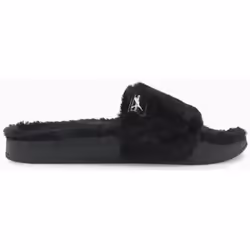 Claquette Puma Leadcat YLM Fluff Femme Noir