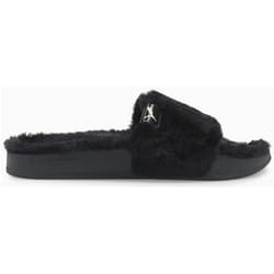 Claquette Puma Leadcat YLM Fluff Femme Noir