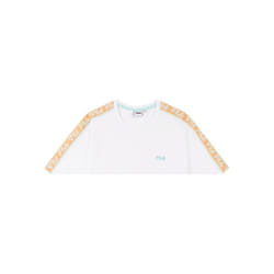 T-shirt Homme Fila Gaston - Blanc/Rose - Manches Courtes - 100% Coton