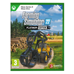 Giants Software Farming Simulator 22 - Platinum Edition Platine Néerlandais, Roumain, Russe, Anglais, Hongrois, Suédois, Chinois simplifié, Espagnol mexicain, Chinois traditionnel, Norvégien, Turc, Tchèque, Finlandais, Italien, Danois, Français, Japonais, Polonais, Allemand, POR-BRA, Coréen Xbox One/Xbox Series X
