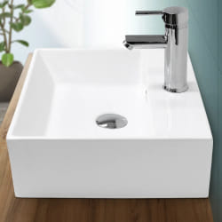 ECD Germany Lavabo angulaire 41,5x36 cm - Blanc céramique