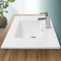 ECD Germany Lavabo Encastré 81x46 - Blanc