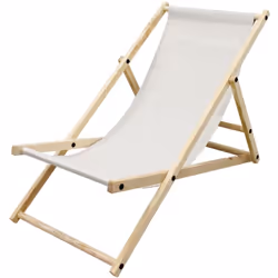 Livraison: 1x chaise longue Informations techniques : Matériau du cadre : bois de pin Matériau du plan de couchage : Tissu en ...