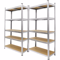 Livraison: 2x étagère enfichable composée de: 10x étagères en MDF 40x cadre (long / court) 10x entretoise transversale 16x pr ...