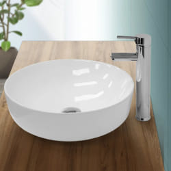 ECD Germany Lavabo Ø 400 mm Blanc