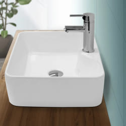 ECD Germany Lavabo Carré Céramique 48 cm