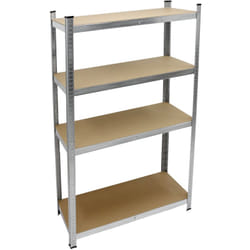 Ecd Germany - tagère de Rangement - 160x80x40 cm - Charge jusqu'à 320 kg - en Métal Galvanisé - 4 Panneaux mdf Réglables en Hauteur - Étagère de