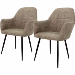 Description: Découvrez la perfection du design - La chaise de salle à manger design avec une hauteur d'assise de 45 cm, un do ...