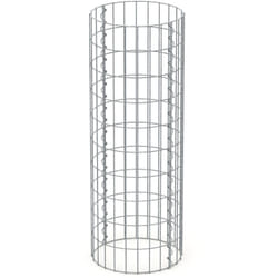 Ecd Germany - Colonne en Gabion - ø 35x100 cm - Rond Spirale - en Acier Galvanisé - Taille des Mailles 5x10 cm - Epaisseur de Fil 4 mm - Résistant