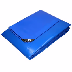 ECD Germany Bâche de Protection Imperméable à lEau avec Oeillets - 3x4m 12m² 180g/m²- Polyéthylène PE Bleu Résistant