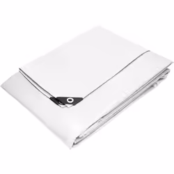 Livraison : 1x bâche 6 x 12 m 180g/m² en blanc Informations techniques : Matériau : Tissu en polyéthylène de haute qualité av ...