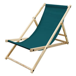 ECD Germany Chaise Longue de Jardin en Bois de Pin - 3 Positions de Couchage - jusquà 120 kg - Vert Foncé - Pliable - Usage Intér