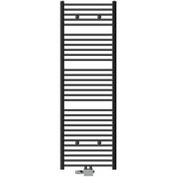 ECD Germany Sèche-Serviettes Sahara Non Électrique - 600 x 1800 mm - Anthracite - Connexion Central - avec Kit de Raccordement Universal et