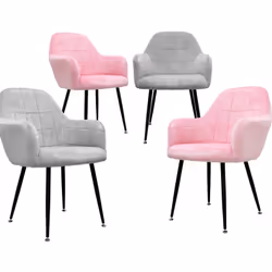 Description: Découvrez la perfection du design - La chaise de salle à manger design avec une hauteur d'assise de 45 cm, un do ...
