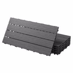 ECD Germany WPC Carreaux 60x30 cm - Anthracite