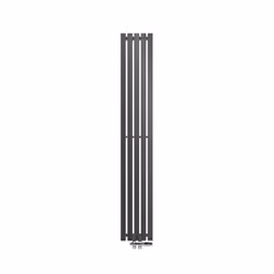 ECD Germany Sèche-Serviettes Stella Non Électrique- 260 x 1800 mm - Anthracite - Connexion Central - avec Kit de Raccordement ...