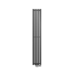 ECD Germany Sèche-Serviettes Stella Non Électrique- 260 x 1800 mm - Anthracite - Connexion Central - avec Kit de Raccordement au