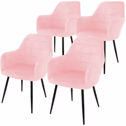 Livraison: 4 x Chaises de salle à manger avec matériel de montage et instructions de montage Les filetages des pieds sont fou ...