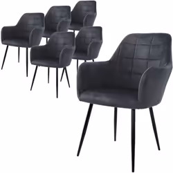 Description générale Ces chaises de salle à manger modernes et intemporelles allient design rétro et confort. Avec une coque  ...