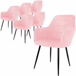 Livraison: 6 x Chaises de salle à manger avec matériel de montage et instructions de montage Les filetages des pieds sont fou ...