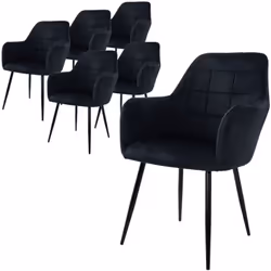 Livraison: 6x chaises de salle à manger avec matériel de montage et instructions de montage Les filetages des pattes sont mun ...
