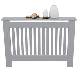 Cache-radiateur - ECD Germany - 112x19x82cm - MDF Gris - Style Campagne - Montage Facile