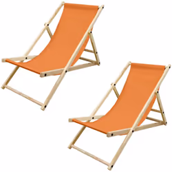 Livraison: 2x Chaise longue Information technique: Matériau du cadre: bois de pin Matériau du plan de couchage: tissu en poly ...