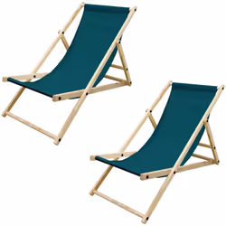 Livraison: 2x Chaise longue Information technique: Matériau du cadre: bois de pin Matériau de la surface couchée: tissu oxfor ...
