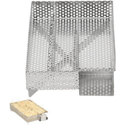 Ecd Germany - Générateur de Fumée Froide avec 3 Chambres, en Acier Inoxydable, Combustion Économique, 20x12,5 cm, Fumage à Froid et Smocking, Fumoir