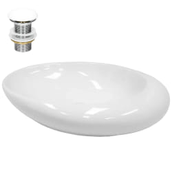 ECD Germany Vasque Ovale Céramique 58 cm