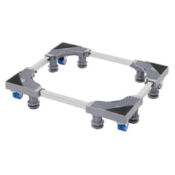 ML-Design Base Réglable Mobile pour Machine à Laver avec 8 Pieds et 4 Roulettes Largeur 43-66cm Hauteur 10-13cm Charge 350 kg