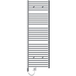Ecd Germany - LuxeBath Radiateur Electrique Sahara 600x1800mm, Chrome, Sèche-serviettes en Panneau, Raccordement Latéral Droit, Barre Chauffante Thermostat 1200W, Affichage Numérique, Radiateur Mural Salle de Bain