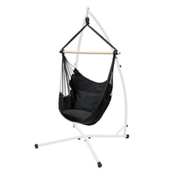 Chaise suspendue avec cadre Chaise suspendue avec 2 coussins anthracite jusquà 120 kg