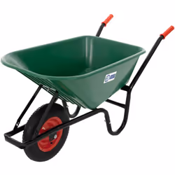 Description du produit: Brouette robuste avec pneus à air : Votre aide fiable pour le jardin et la maison Effectuez sans effo ...