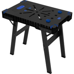Ecd Germany - tabli Pliable, 86x55x80 cm, Extensible, Charge Maximale 150 kg, 2 Échelles de Mesure Imprimées, Chevalet de Sciage Table de Travail