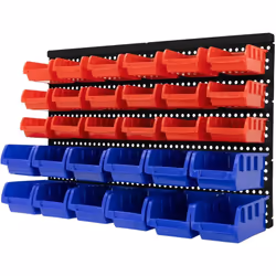 Description du produit: Optimisez votre organisation de stockage avec notre système de stockage efficace de 32 pièces! Ce set ...