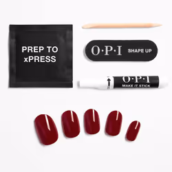 Opi xPRESS/ON Ongles Artificiels Nuances Iconiques #Malaga Vin